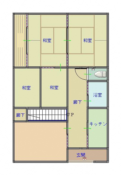 1階の間取り図