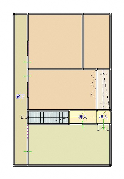 ２階の間取り図