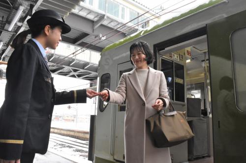 無人駅で降りる場合の画像