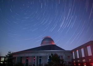 望遠鏡の写真（星空）